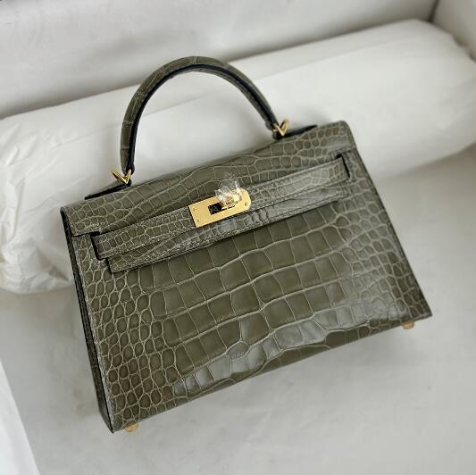 【エルメス HERMES】ケリー 25 外縫パーソナル グリトゥールトゥレール ゴールド金具 (100%手縫い)